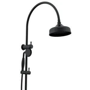 Eternal Gooseneck Twin Shower Set Black In Matte Black By ADP by ADP, a Showers for sale on Style Sourcebook