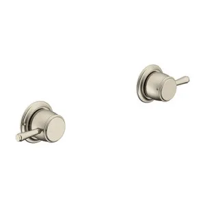 Eternal Wall Top Assembly Pair Brush Nickel | Made From Brass In Brushed Nickel By ADP by ADP, a Bathroom Taps & Mixers for sale on Style Sourcebook