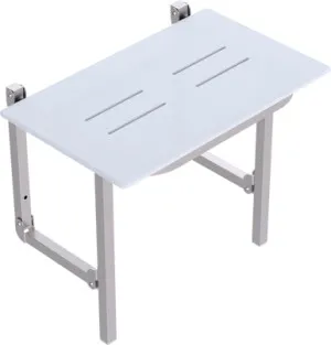 Care Folding Shower Seat 600 X 400mm Brushed | Made From Stainless Steel In Brushed Stainless Steel By Raymor by Raymor, a Towel Rails for sale on Style Sourcebook