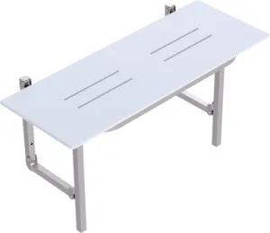 Care Folding Shower Seat 960 X 400mm Brushed | Made From Stainless Steel In Brushed Stainless Steel By Raymor by Raymor, a Towel Rails for sale on Style Sourcebook