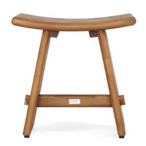 Fuka Teak Timber Indoor / Outdoor Stool by Ambience Interiors, a Bar Stools for sale on Style Sourcebook