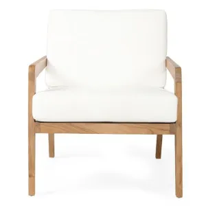 Leonards Teak Timber & Rattan Armchair with Cushions by Ambience Interiors, a Chairs for sale on Style Sourcebook