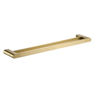 Flores Towel Rail Double 800 Brushed Gold by Ikon, a Towel Rails for sale on Style Sourcebook