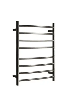 Towel Rail Heated Curved 530X700 Brushed Nickel by Hotwire, a Towel Rails for sale on Style Sourcebook
