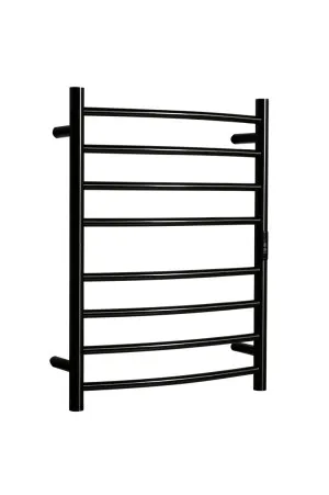 Towel Rail Heated Curved 530X700 Gun Metal by Hotwire, a Towel Rails for sale on Style Sourcebook