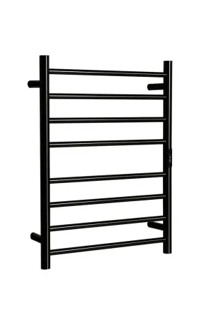 Towel Rail Heated Flat Round 530X700 Gun Metal by Hotwire, a Towel Rails for sale on Style Sourcebook