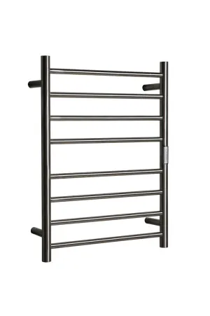Towel Rail Heated Flat Round 530X700 Brushed Nickel by Hotwire, a Towel Rails for sale on Style Sourcebook