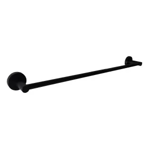 Misha Single Towel Rail 750 Matt Black by BEAUMONTS, a Towel Rails for sale on Style Sourcebook