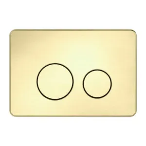 Nero In Wall Toilet Flush Plate and Buttons - Brushed Gold by Nero Tapware, a Toilets & Bidets for sale on Style Sourcebook
