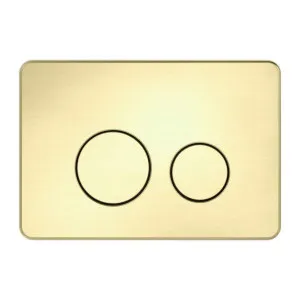 Nero In Wall Toilet Push Plate Brushed Gold by Nero Tapware, a Toilets & Bidets for sale on Style Sourcebook