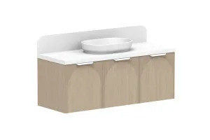 Archie 1350 All-Door Centre Bowl Vanity, Coastal oak by ADP, a Vanities for sale on Style Sourcebook