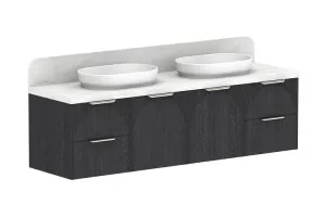 Archie 1800 Door & Drawer Double Bowl Vanity, Estella oak by ADP, a Vanities for sale on Style Sourcebook