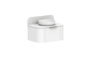 Flo 750 Centre Bowl Vanity, Ultra White by ADP, a Vanities for sale on Style Sourcebook
