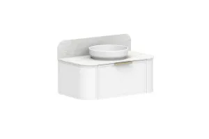 Flo 900 Centre Bowl Vanity, Ultra White by ADP, a Vanities for sale on Style Sourcebook