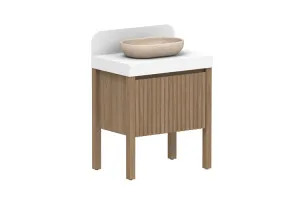 Harper 750 Centre Bowl Vanity, With Legs, Prime Oak by ADP, a Vanities for sale on Style Sourcebook