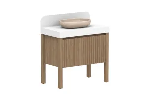 Harper 900 Centre Bowl Vanity, With Legs, Prime Oak by ADP, a Vanities for sale on Style Sourcebook