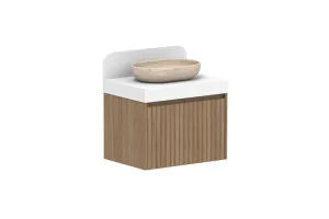 Harper 685 Centre Bowl Vanity, Wall Hung, Prime Oak by ADP, a Vanities for sale on Style Sourcebook