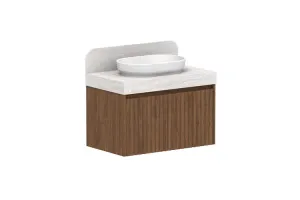 Harper 835 Centre Bowl Vanity, Wall Hung, Florentine Walnut by ADP, a Vanities for sale on Style Sourcebook