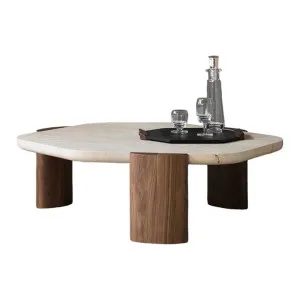 Larisa 100cm Travertine Coffee Table - Natural by Interior Secrets - AfterPay Available by Interior Secrets, a Coffee Table for sale on Style Sourcebook