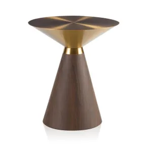 Marika 49cm Side Table - Walnut by Interior Secrets - AfterPay Available by Interior Secrets, a Side Table for sale on Style Sourcebook