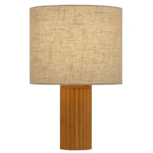 Jacona Wood Base Table Lamp by Telbix, a Table & Bedside Lamps for sale on Style Sourcebook