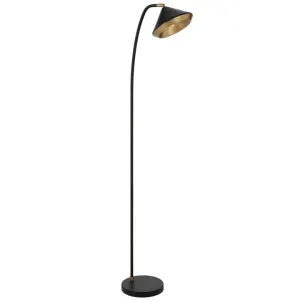 Larson Iron Floor Lamp, Black by Telbix, a Floor Lamps for sale on Style Sourcebook