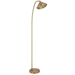 Larson Iron Floor Lamp, Brass by Telbix, a Floor Lamps for sale on Style Sourcebook