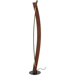 Norse Bamboo & Iron LED Floor Lamp by Telbix, a Floor Lamps for sale on Style Sourcebook