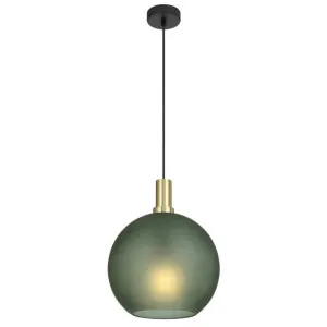 Patino Glass & Iron Pendant Light, Medium, Green by Telbix, a Pendant Lighting for sale on Style Sourcebook