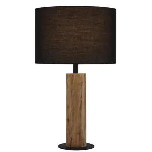 Chad Wood & Iron Base Table Lamp by Telbix, a Table & Bedside Lamps for sale on Style Sourcebook