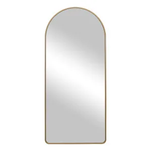 Penny Arch Leaner Mirror 80x180cm in Gold by OzDesignFurniture, a Mirrors for sale on Style Sourcebook