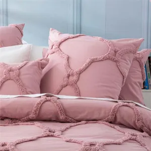 Renee Taylor Moroccan Cotton Chenille Blush European Pillowcase by null, a Cushions, Decorative Pillows for sale on Style Sourcebook