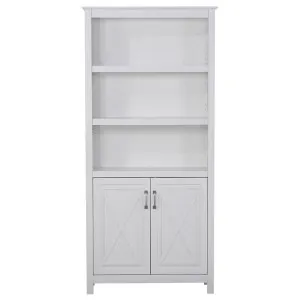 Nacy Farmhouse 2 Door Bookcase, White by Modish, a Bookshelves for sale on Style Sourcebook
