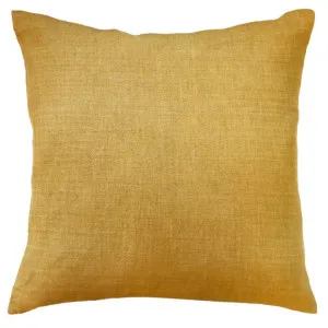 Ex Display - Ollo Adria Linen & Cotton Cushion - Mustard by Interior Secrets - AfterPay Available by Interior Secrets, a Cushions, Decorative Pillows for sale on Style Sourcebook