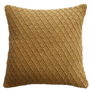 Ex Display - Ollo Kapiti Textured Check Cotton Cushion - Tan by Interior Secrets - AfterPay Available by Interior Secrets, a Cushions, Decorative Pillows for sale on Style Sourcebook