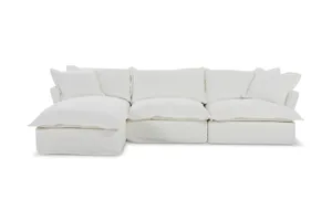 Toorak Left Chaise Sofa, White, by Lounge Lovers by Lounge Lovers, a Sofas for sale on Style Sourcebook