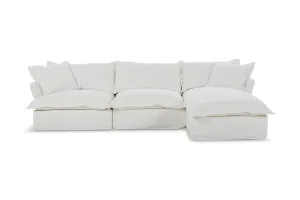 Toorak Right Chaise Sofa, White, by Lounge Lovers by Lounge Lovers, a Sofas for sale on Style Sourcebook