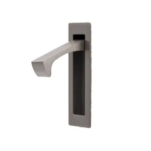 Brushed Nickel Concealed Sliding Door Edge Pull by Manovella, a Door Hardware for sale on Style Sourcebook