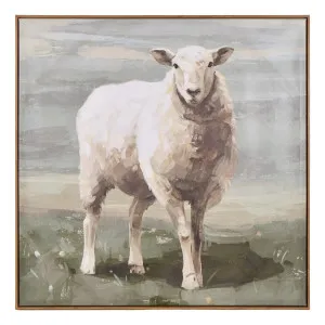 Little Lamb Box Framed Canvas in 80 x 80cm by OzDesignFurniture, a Painted Canvases for sale on Style Sourcebook