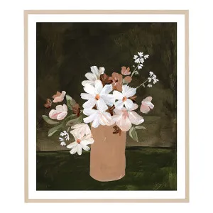 Posy Muse Khaki 1 Framed Print in 58 x 68cm by OzDesignFurniture, a Prints for sale on Style Sourcebook