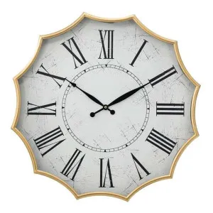 Minyama Iron Frame Scalloped Wall Clock, 60cm by Diaz Design, a Clocks for sale on Style Sourcebook