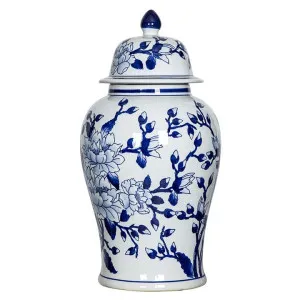 Magnolia Porcelain Ginger Jar, Large by Diaz Design, a Vases & Jars for sale on Style Sourcebook