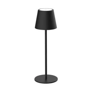 Mindy IP54 Indoor / Outdoor Rechargeable LED Touch Table Lamp, 3000K, Black by Oriel Lighting, a Table & Bedside Lamps for sale on Style Sourcebook