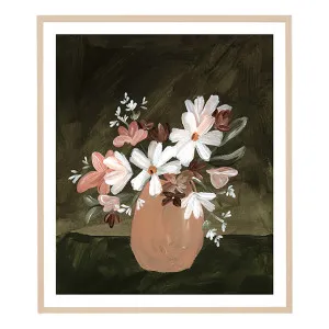 Posy Muse Khaki 2 Framed Print in 73 x 85cm by OzDesignFurniture, a Prints for sale on Style Sourcebook