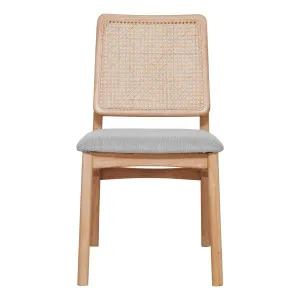 Jonas Dining Chair in Rattan / Talent Beige by OzDesignFurniture, a Dining Chairs for sale on Style Sourcebook