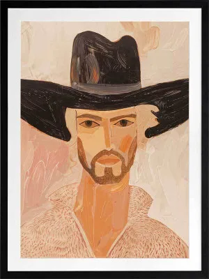 Desert Drifter Cowboy Framed Art Print by Urban Road, a Prints for sale on Style Sourcebook