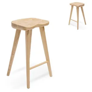Set of 2 - Bethan 65cm Wooden Bar Stool - Natural by Interior Secrets - AfterPay Available by Interior Secrets, a Bar Stools for sale on Style Sourcebook
