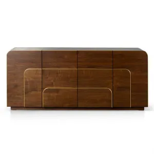 Cesano 4 Door Buffet Table, 200cm, Walnut by Conception Living, a Sideboards, Buffets & Trolleys for sale on Style Sourcebook