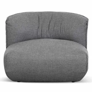 Netley Fabric Pouf Lounge Chair, Noble Grey by Conception Living, a Chairs for sale on Style Sourcebook