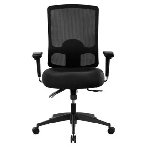 Buro Tidal Mesh Back Fabric Office Chair with Arms, Black by Buro Seating, a Chairs for sale on Style Sourcebook